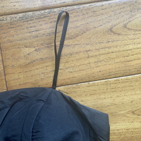 City Triangles Size 7 Black & Grey Strapless Ruffle Mini Dress Party Y2K Formal - Picture 4 of 10